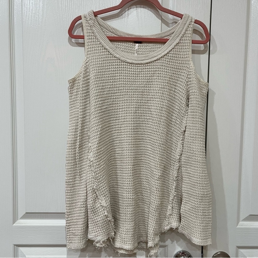 Free People Shoulder Cut Out Sweater